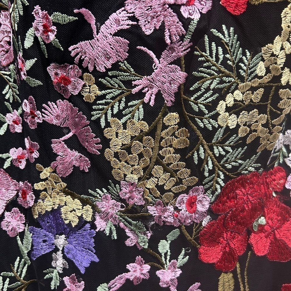 Mac Duggal 67473 NWT FLORAL EMBROIDERED LACE SWEETHEART GOWN - Picture 7 of 9